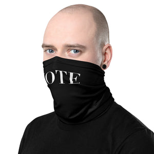 Dr. Zen "VOTE" Neck Gaiter and Face Cover in Black